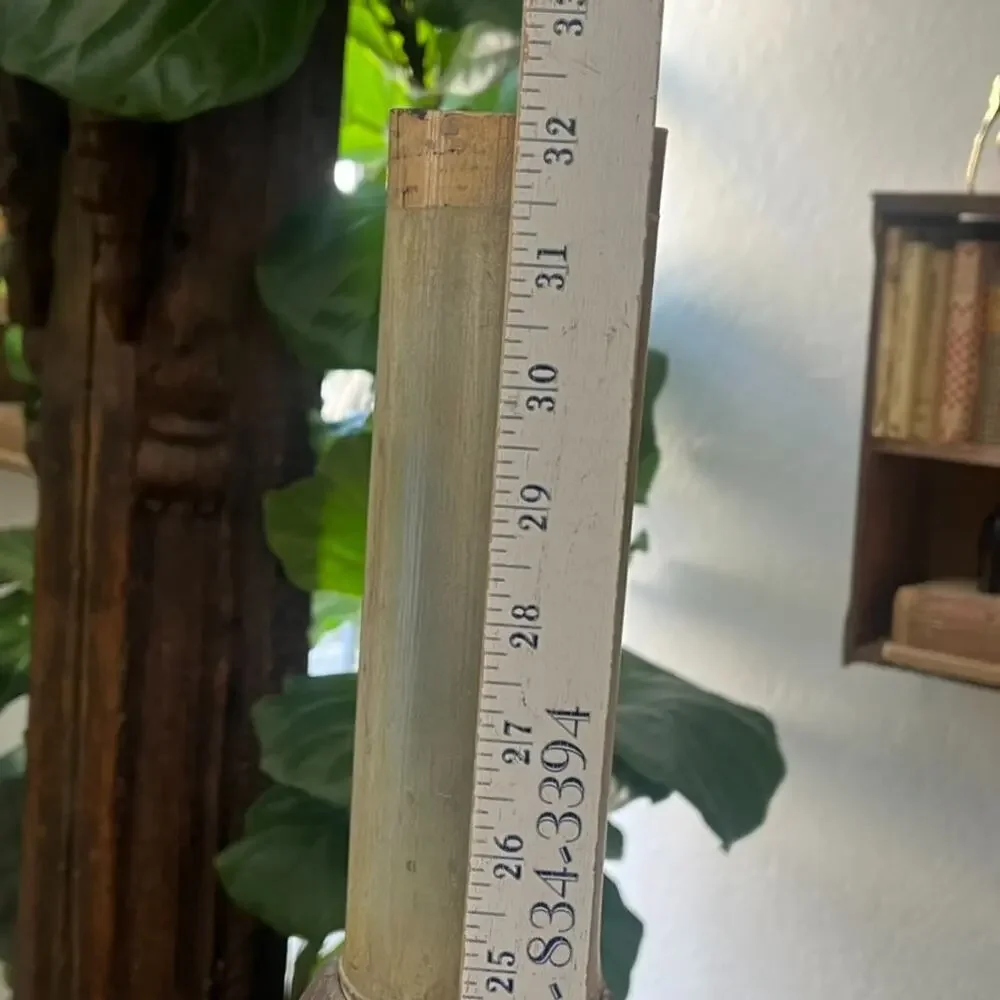 Retro Late 20th Century Large Bamboo Floor Vase 32